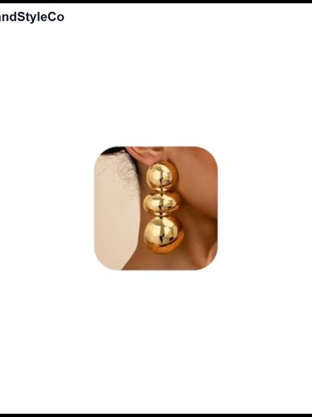 Chunky Gold Earrings for Women Large Statement Jewelry Party